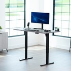 Vivo Electric 60    X 24    Stand Up Desk   Dark Gray Table Top  Black Frame