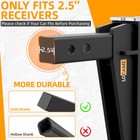 2 5  Receiver Trailer Hitch 8  Drop Tow Hitch Adjustable Dual Ball Mount 28000lb