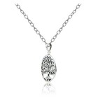 Sterling  Silver Tree Of Life Polished Necklace