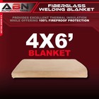 Abn Fire Blanket Fiberglass Welding Blanket Fireproof High Temp Insulating 4x6ft