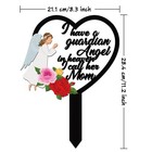 Stake Graves Cemetery Decorations Mom Metal Memorial Grave Marker Angel Sign