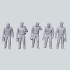 Coal Miners 1 87 Ho X5 Model Railroad Railway Layout Figures