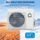 9000-24000 Btu Wifi Ductless Mini Split Air Conditioner Heat Pump 18 5-22 Seer2