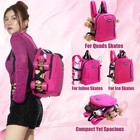 Jajahoho Roller Skates Bags For Women Men  Pink Multi-functional Sports Backp