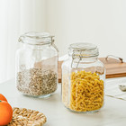 Mainstays 67 Oz Glass Airtight Food Storage Jar Canister With Locking Lid