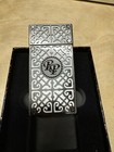 Rocky Patel Burn Double Jet Lighter - White With Gunmetal Plates - New