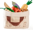 Robud Toddlers Wooden Realistic Vegetable Food Cutting Kitchen Pretend Play Set