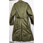 Vintage 1950s Us Army Og-107 Overcoat Trench Korean War Era Green Od Liner