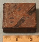 Antique Oak Park Il Odd Fellows Flt Sign Copper Print Block   Mc Lilley 5p202