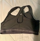 Under Armour Mid Crossback Compression Sports Bra Womens Size 2x Black Athletic