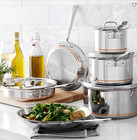 All-clad Copper Core   10-piece Cookware Set With 8    10  Fry Pans - Sale - Hot
