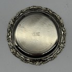 Vintage Silver Plated Ep On Steel Ornate Wine Coaster Made In Italy 4  - 1 Plate