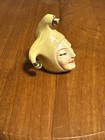 Bt Sewing Vintage Figural Celluloid Tape Measure Clown Jester Head