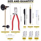 9 Pcs Glass Cutting Tool Set Kit Includes Adjustable Circular Glass Cutter 