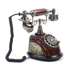 Vintage Handset Desk Telephone Ceramic Antique   Old Fashioned Rotary Dial Phone