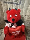 Vintage Dan Dee  wild Thing  Stuffed Plush Bear Toy I Love You Valentine   s Day