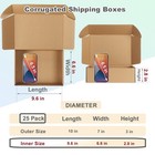 Mebrudy 10x7x3 Inches Shipping Boxes Pack Of 25  Corrugated Cardboard Box For   