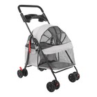 Lightweight Foldable Pet Stroller Cart For Small Dogs Cats  40 Lbs Capacity