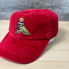Polo Ralph Lauren Hat Toddler 2t-4t Red Corduroy Polo Bear Christmas