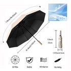 Automatic Windproof Travel Portable Compact Folding Umbrella Auto Open Close    