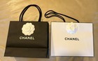 Authentic 7 Piece Chanel  Decorative  Paper Bag  Ribbon  box  Flower Sticker