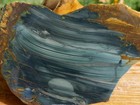 Tcr Blue Mountain Jasper  rough Slab 233g     Colorful Orb   Streamer   Oregon
