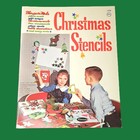 4 Unused Vintage 1970s Christmas Holiday Stencil Sets For Windows  Decor