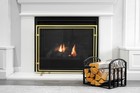 Barton 18  Wrought Iron Log Rack With Scroll Design Fireplace Firewood  Black