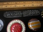 Lot Of Antique Black  Bakelite Fur Clip   Buttons   Miniature Paris Photo Album
