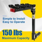 Maxxhaul 70210 Hitch Mount Bike Rack 4-bike Rack  Black For Cars Trucks Suv s Mi