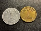 Two  J  H  Berkbigler   Grand Tower  Illinois Good For Trade Token