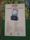 Coleman Am fm Lighted Mirror Radio  Vintage New In Original Package 