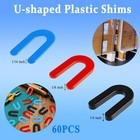 60 Pcs Auto Lift Installation Leveling Shim Kit Plastic Shims 2 Post Colorful 