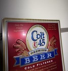 Vintage Colt 45 Beer Advertising Metal Sign Country Store 1980s Beer Advertising