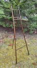 Antique Mission Arts   Crafts Oak Stick   Ball Easel Display Floor Stand
