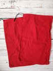 Pair Of Christian Louboutin Paris Red Felt Logo Drawstring Shoe Dust Bag  13x9