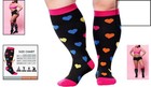 Plus Size Knee-high Compression Socks For Men   Women 15-20 Mmhg - Colorful Love