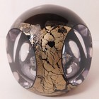 A Signed Isle Of Wight 1981 Double Encase Art Glass Paperweight Of A Small Apple