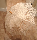 Battenburg Lace Parasol Umbrella Ivory By Willow Tree Wedding  Bridal Shower