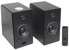 2  Rockville Hd5b 5  Powered Bookshelf Speakers Bluetooth Monitor Speaker System