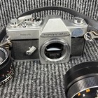1000 Dtl Mamiya Sekor 55mm 1 4 Camera With 3 Lens Bundle Untested As Is