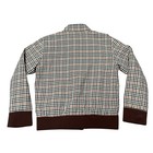 Y2k Vintage Paul Frank Plaid Jacket Money Full Zip Brown White Orange Kid s Sz 7