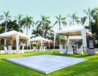 Portable Commercial Dance Floor 9x12 White Waterproof Tiles Wedding Event Party