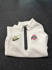 Nike Ohio State Buckeyes 2025 Cfp Media Day Tech Fleece 1 2 Zip Top 2xl - New