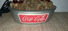 Vintage Coca-cola 3 Bottle Lighted Ice Bucket Tabletop Water Fountain Working