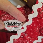 Vtg  Kate Schorer Originals Red Square Dance Dress Western Rockabilly Swing