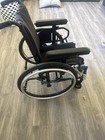 Ki Mobility Manual Wheelchair Blue black Adjustable Footrests 4-wheel