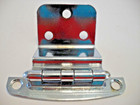 Vintage Nos Chrome Semi-concealed Cabinet Hinges For 3 4  Inset Mounted Doors