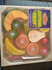 New  Melissa   Doug Cutting Fruit Wooden Play Pretend Kitchen Food Toy