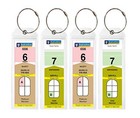 Cruise Tags - Narrow Cruise Ship Luggage Etag Holder With Zip Seal   Steel 